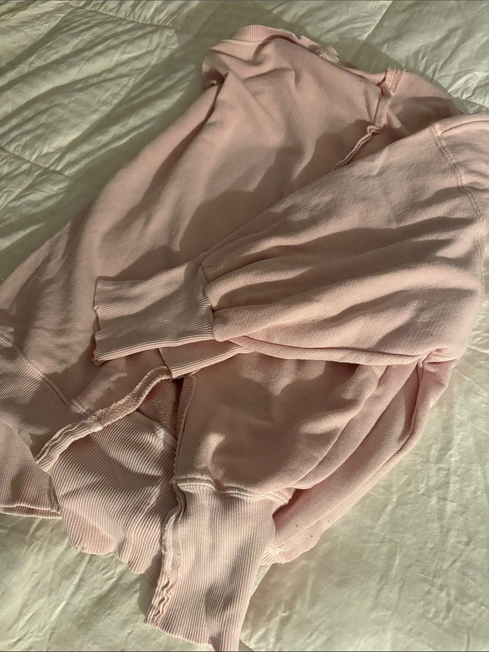Newish oversized Light Pink Sweatshirt Top - Picture 6 of 9